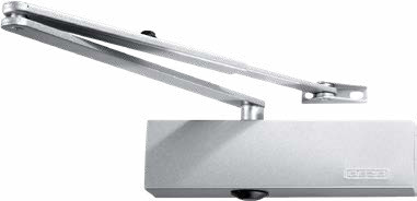 GEZE overhead door closer with arm