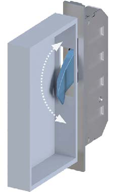 Diagram of the Winkhaus hookLock M2 hook bolt